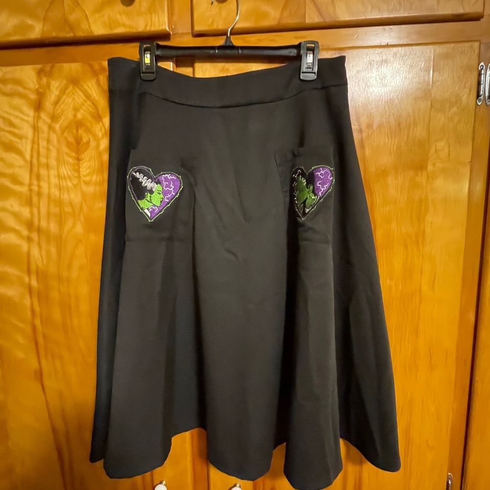 Banned Retro Frankenstein/Bride skirt (L)